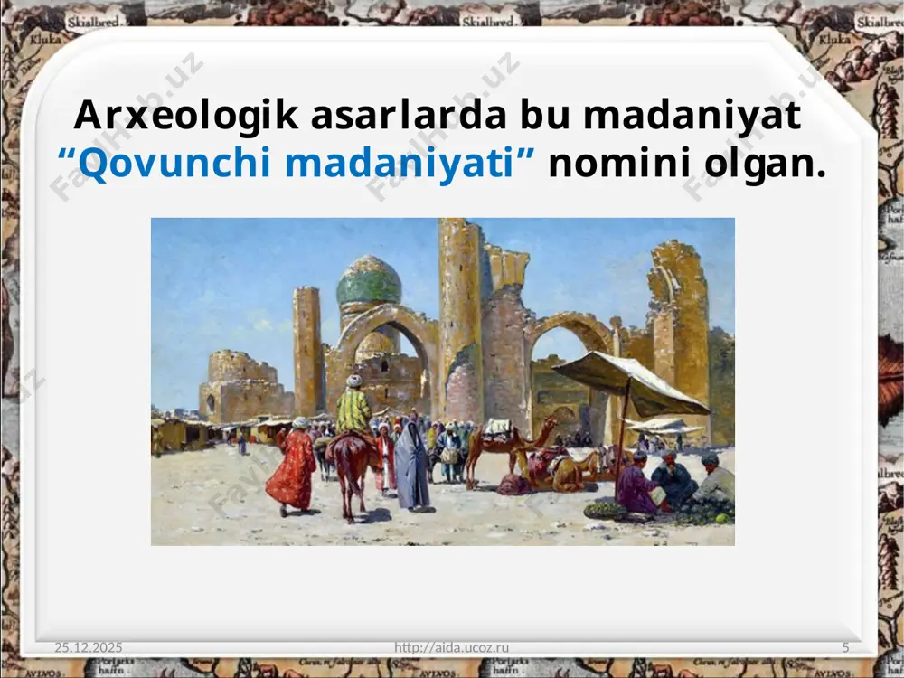etnik jarayonlar va o‘zbek xalqining shakllanishi. 7 - sinf - Page 5