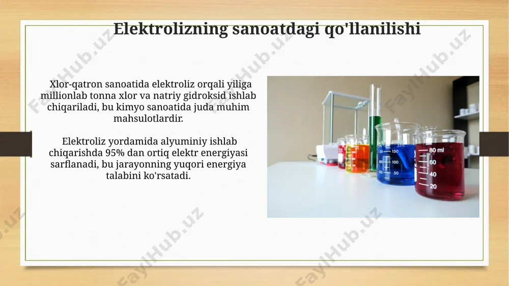 elektroliz jarayonlarida eritma muhiti - Page 5