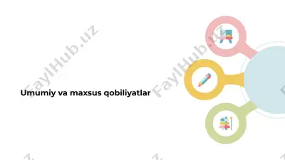 umumiy va maxsus qobiliyatlar — PPTX