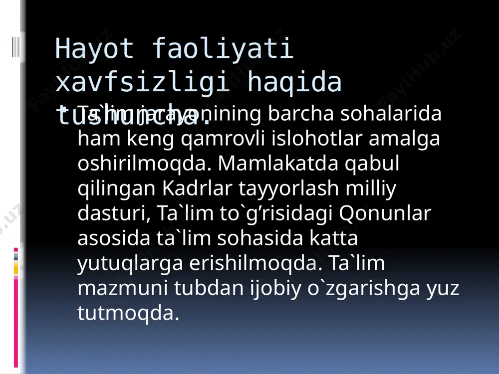 hayot faoliyatini taminlash asoslari - Page 4