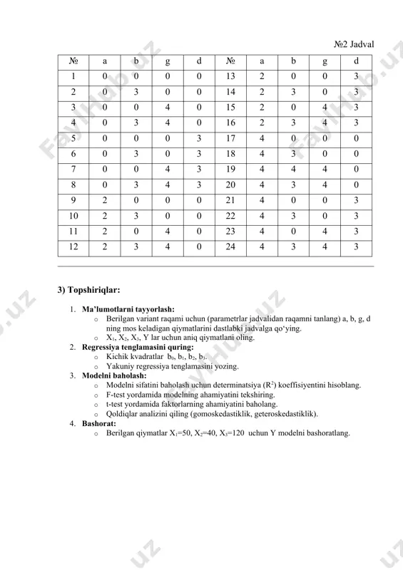regressiya modeli yechimi - Page 2
