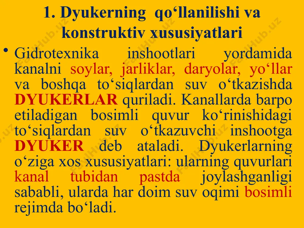 dyukerlar va gidrotexnik tunnellari ularning turlari va коnstruksyalari - Page 4