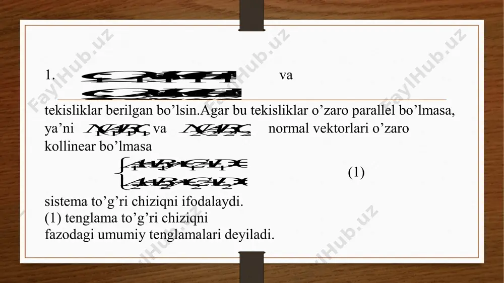 fazoda to’g’ri chiziq va uning tenglamalari - Page 3