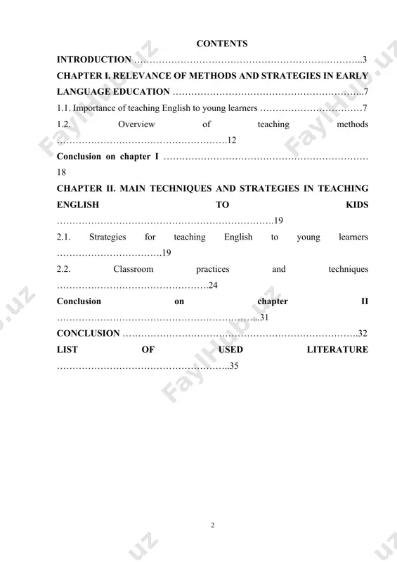 pp-5117 “оn mеаsurеs tо rаisе thе study оf fоrеign lаnguаgеs in thе rеpubliс оf uzbеkistаn tо а quаlitаtivеly nеw lеvеl”, in pаrtiсulаr, is thе lеgаl bаsis fоr thе idеаl study аnd imprоvеmеnt оf thе еnglish lаnguаgе [1,13]. teaching english to young learners requires a thoughtful blend of age-appropriate methods and engaging strategies to foster language acquisition and build foundational skills. young learners are at a critical stage of development, where they are naturally curious, enthusiastic, and receptive to new experiences. their cognitive, social, and linguistic growth relies heavily on meaningful interaction and a supportive learning environment, making it essential to use methods that resonate with their developmental needs. effective english instruction for young learners goes beyond rote learning and focuses on active engagement. methods like storytelling, songs, and interactive games captivate children’s attention and provide contexts for real-life language use. techniques that incorporate play-based learning, visual aids, and hands-on activities …