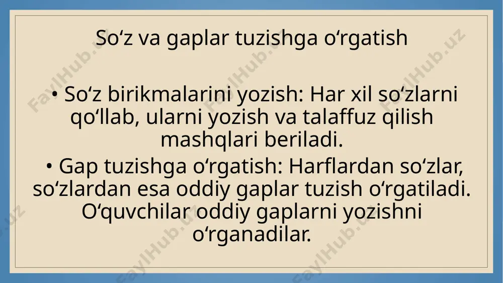 savod o’rgatish davrida boshlang’ich yozuvga o’rgatish - Page 5