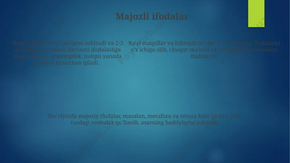 oʻz va koʻchma maʼnodagi gaplar - Page 5