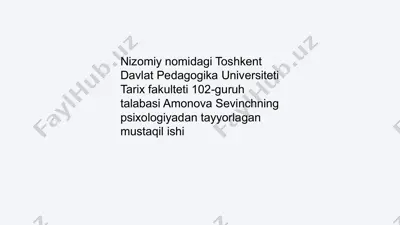 tafakkur haqida ma'lumotlar — PPTX