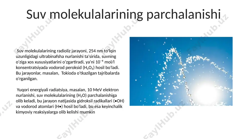radiatsiani suv molekulasiga bevosita tasiri - Page 5