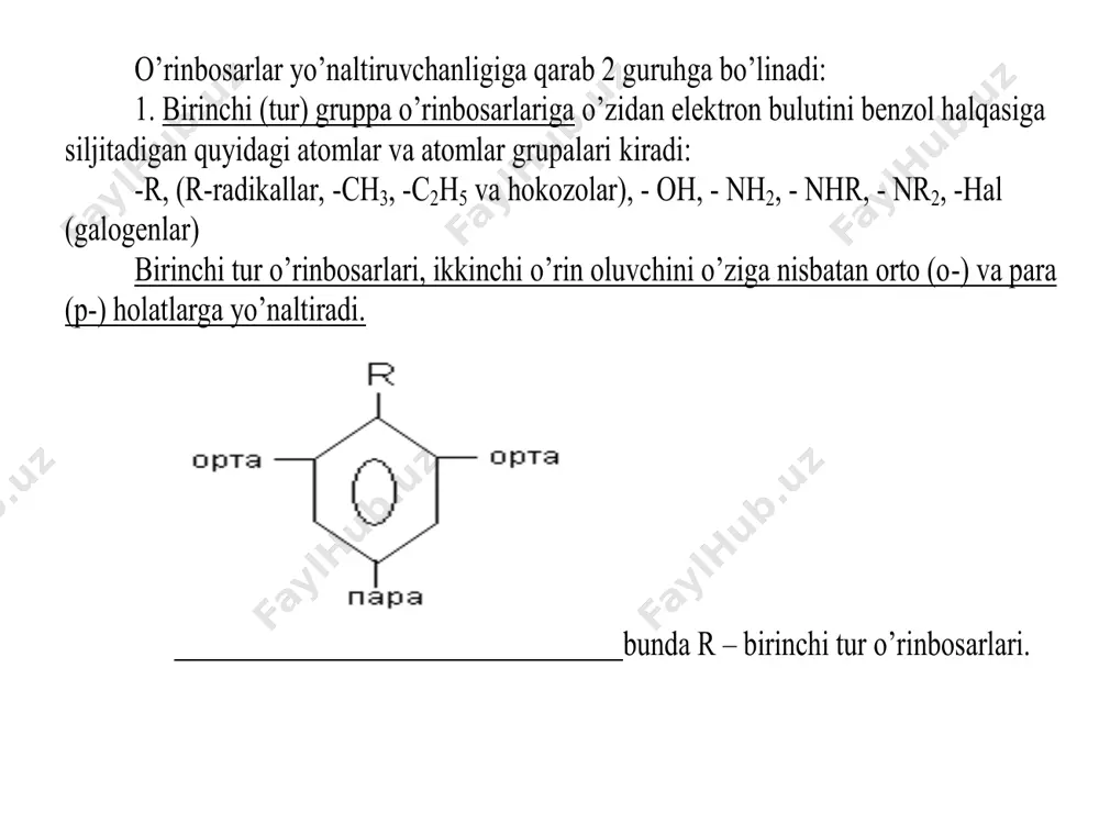 trlangan nitrat va sulfat kislotalar aralashmasi ta’sir ettirilganda tarkibi c 9 h 11 no 2 bo‘lgan ikkita izomer aralashmasi hosil bo‘ldi. reaksiya uchun olingan aromatik uglevodorodni aniqlang (yon zanjirning nitrolanishi hisobga olinmasin). 1) etilbenzol 2) 1-metil-4-etilbenzol 3) 1-metil-4-izopropilbenzol 4) 1-metil-2-etilbenzol 4. tarkibi c 9 h 12 bo‘lgan aromatik uglevodorodga konsentrlangan nitrat va sulfat kislotalar aralashmasi ta’sir ettirilganda tarkibi c 9 h 11 no 2 bo‘lgan to‘rtta izomer aralashmasi hosil bo‘ldi. reaksiya uchun olingan aromatic uglevodorod(lar)ni aniqlang (yon zanjirning nitrolanishi hisobga olinmasin). 1) etilbenzol; 2) 1-metil-4-etilbenzol; 3) 1,2-dietilbenzol; 4) 1-metil-2-etilbenzol. /docprops/thumbnail.jpeg