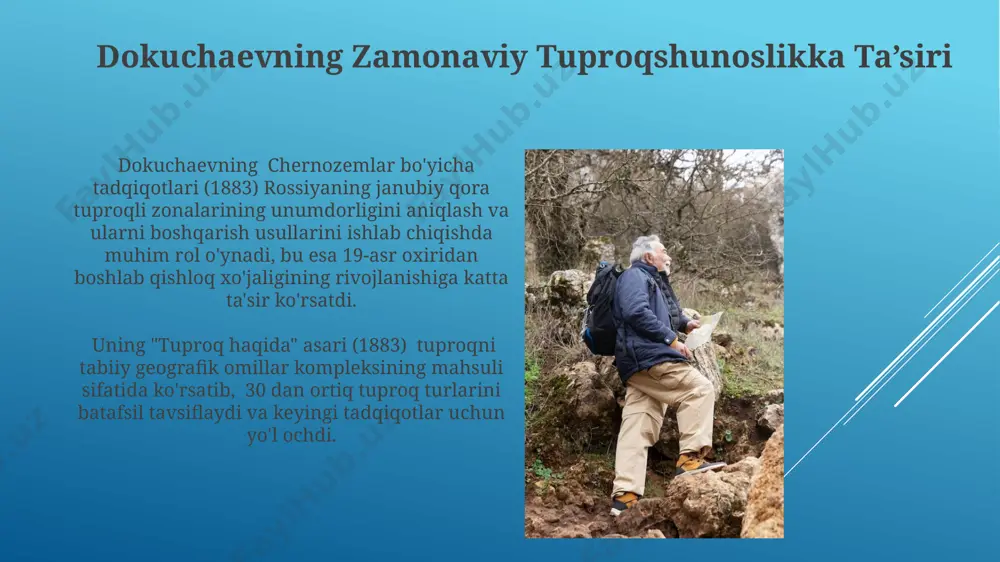 v.v.dakuchayev tuproqshunoslik va tuproqlar geografiyasining asoschisi - Page 4