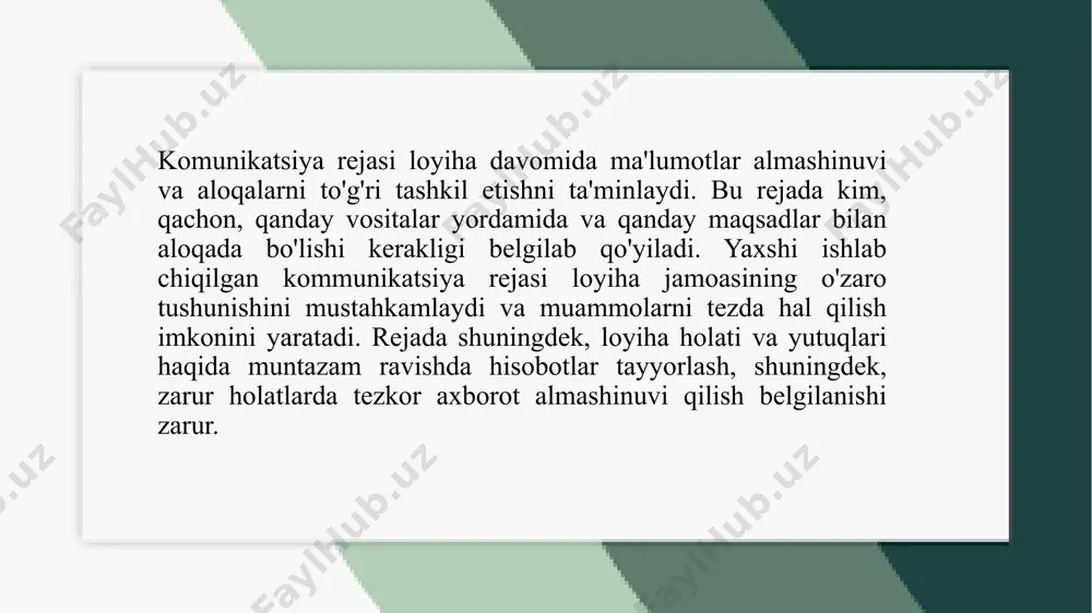 loyiha boshqaruvini tashkil etish - Page 5