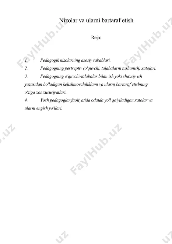 lat beradiki, maktabda xushmuomala, o'quvchilarga ham ota-ona, do'st, rahbar bo'la olgan o'qituvchilargina muvvafaqiyatlarga erishadilar. aksincha qo'pol, o'zini bosolmagan, o'ylamay hukmlar chiqarishga moyil o'qituvchilar muammolar orasida qoladilar. pedagogik jarayon, tarbiya jarayoni, odamlaming tabiati shu darajada murakkabki, muallim ba'zan istasa-istamasa qo'pollik qilishga «majbur» bo'ladi, o'quvchi muallimning o'rinli talablarini bajarmayotgan paytlarida u o'zini tuta olmay qoladi. muallim o'z talablarini, hatto qo'pollik holatini ham, bolaga yaxshilik qilayapman deb hisoblaydi, chunki bu ishni bolaga bilim berish, uni to'g'ri yo'lga solish, yaxshi odam qilib tarbiyalash uchun qilayotganligiga ishonadi. afsuski, bu to'g'ri xulosa emas. sa'diy she'roziyning «guliston» (toshkent, 1968) asarining «tarbiya ta'siri bayoni» bobidagi hikoyatlar, alisher navoiyning «mahbub - ul - qulub» asaridagi «mudarrislar to'g'risida», «maktabdorlar to'g'risida»gi asarlarida bildirilgan mulohazalar bu fikrimizga hamohangdir. ba'zi holatlar, masalan tarbiyasi qiyin bola bilan muomala-munosabatlar jarayonida sodir bo'ladi. unutmaslik lozimki, bunday bola odatda, nosog'lom muhitli oilada voyaga yetadi. tajribali pedagoglar tarbiyasi qiyin bolalar bilan ishlash, muomala qilish murakkabligini, shu bilan birga …