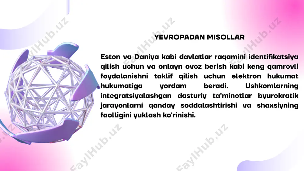 ektron hukumatning joriy etishning jahon tarjibasi - Page 5