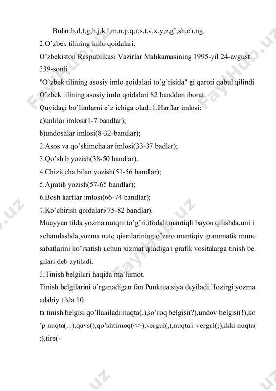 ha savodxonligini shakllantirishga mo’ljallangan ko’rgazmali va tarqatma materiallar tayyorlash yo’lga qo’yilsa, umumiy o’rta va o’rta maxsus taʼlim muassasalari uchun o’quv adabiyotlari, darsliklar to’liq lotin yozuviga asoslangan o’zbek alifbosida nashr etiladi. kirill alifbosida chop etilgan va kutubxonalarda saqlanayotgan adabiyotlarning lotin yozuviga asoslangan o’zbek alifbosidagi elektron ko’rinishlari bosqichma-bosqich yaratiladi. mamlakatimizda fuqaro shaxsini tasdiqlovchi guvohnomalar, id kartalar, fuqaroligi bo’lmagan shaxs hamda chet davlat fuqarolarining yashash guvohnomalarini takomillashtirilgan lotin yozuviga asoslangan o’zbek alifbosida bo’lishini taʼminlash choralari ko’riladi. “yo’l xaritasi”da kirill yozuvidan lotin yozuviga savodli o’giradigan dasturiy taʼminot hamda ularning mobil ilovalari yaratilishini rag’batlantirish nazarda tutilgan bo’lib, bu, o’z navbatida, yoshlarni izlanishga va yangiliklar yaratishga undashi tabiiy. turli sohalar bo’yicha atamalar, joy nomlari, kishi nomlari lug’atlari va o’quv lug’atlarining tayyorlanishi, nashr etilishi va keng tarqatilishi aholining lotin yozuviga asoslangan o’zbek alifbosi va yangi imlo qoidalarini tez va oson o’zlashtirib olishiga xizmat qiladi. yurtimizning shahar va qishloqlarida, joy va ko’chalar, tashkilotlar nomlari, peshlavhalar, ommaviy targ’ibot vositalari, …
