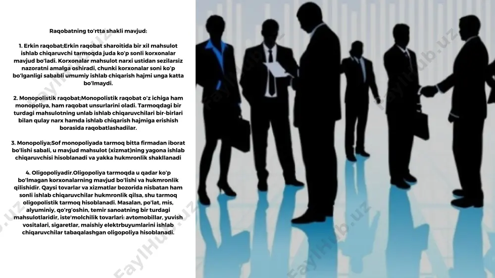 raqobatning mohiyati, shakllati va usullari - Page 5