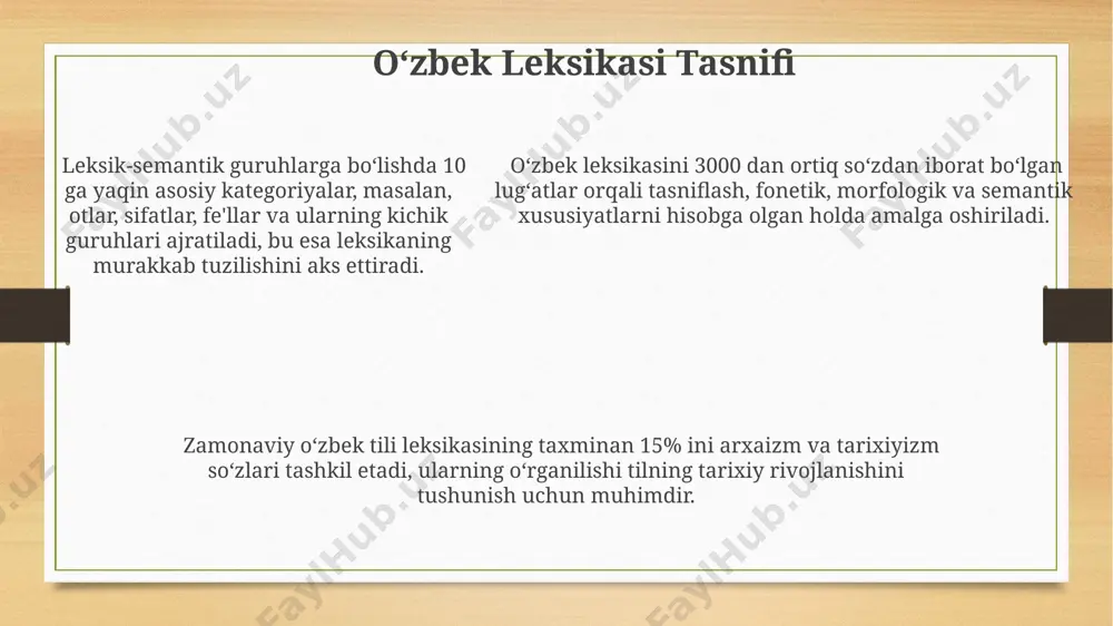 oʻzbek tili leksikasi tasnifi - Page 5