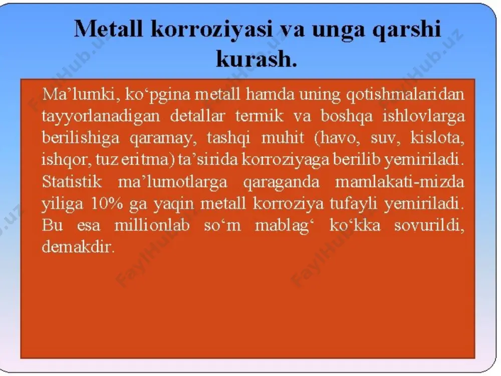 metall korroziyasi va unga qarshi kurash - Page 3