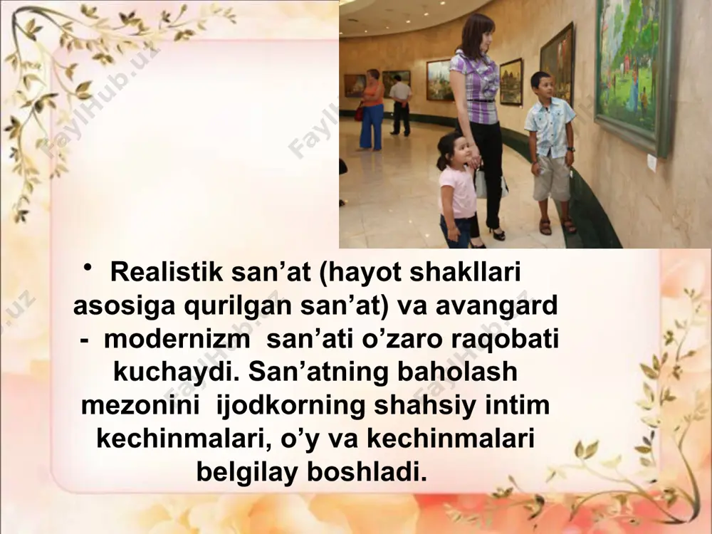 mustaqillik davri o`zbekiston tasviriy san`ati oqim va yo`nalishlar - Page 3