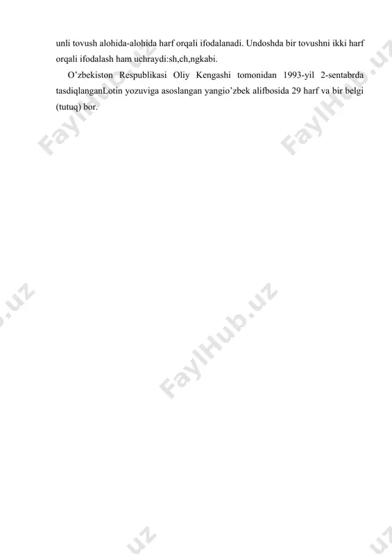 o’zbek tiliga davlat tili maqomining berilishi haqida. yangi o’zbek alifbosi - Page 5