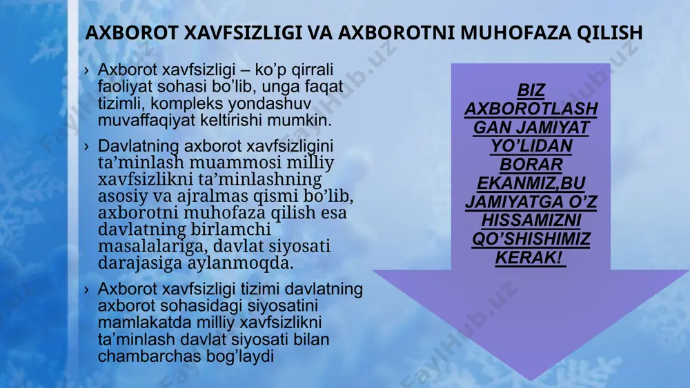 gan sohalarini, ularning xossasalarini va xususiyatlarini o’rganildi. maxfiy va konfidensial ma’lumotlardan foydalanish uchun barchaga ruhsat berishning iloji yo’q. chunki ushbu ma’lumotlardan g’araz niyatli shaxslar o’z manfaatlari yo’lida foydalanishi mumkin. bunday holatlarni oldini olish uchun ma’lumotlardan foydalanuvchi shaxslar sonini cheklash lozim, ya’ni faqat tasdiqlangan shaxslargina ushbu ma’lumotlardan foydalanishi mumkin bo’la oladi. buning uchun ma’lumotlardan foydalanishga ruxsat etilgan shaxslar o’zlarining maxsus login va parollariga ega bo’lishi lozim va ma’lumotlardan foydalanish uchun login va parol talab etiladi. har bir foydalanuvchi uchun alohida login va parol mavjud bo’lishi va ma’lumotlardan foydalanishga ruhsat berilishi uchun tizim foydalanuvchini tasdiqlashi lozim. dastur ikki formadan iborat bo`lib birinchi formada foydalanuvchilar o`zlarining login va parollarini terishlari orqali ikkinchi formaga o`tishlari mumkin. agar kiritilgan login va parol noto`g`ri bo`lsa dasturning ikkinchi oynasiga o`tishning iloji bo`lmaydi. foydalanivchini kiritgan login va parolini tekshirish jarayonida bul funksiyasidan foydalandik. bul funksiyasi bu ma`lumotlarni taqqoslash natijasida bizga rost(true) yoki yolgòn(false) qiymatini qaytaradi. bul funksiyalaridan eng …