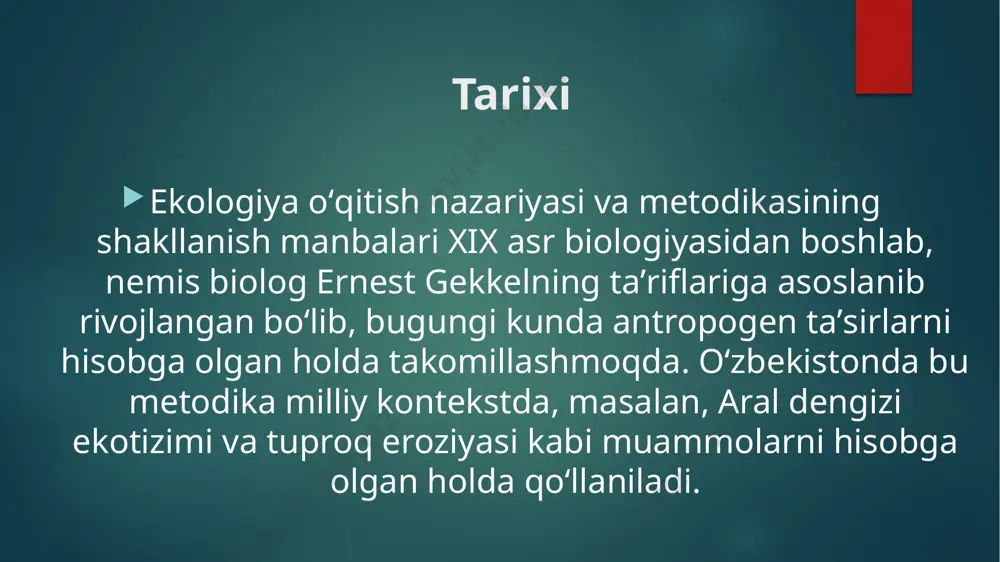 ekologiya oʻqitishda darslik va kitoblar bilan ishlash - Page 4