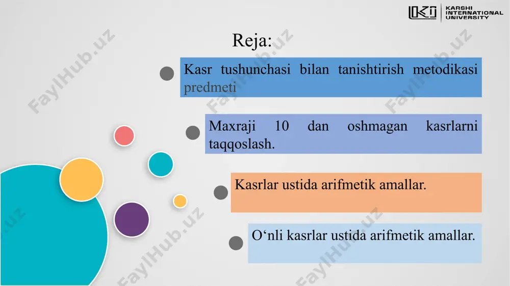aklari asosida bir xil maxrajli kasrlarni qo’shish va ayirish k i u e’tiboringiz uchun rahmat! image2.png image3.png image4.png image5.png image6.png image7.png image8.png image9.png image10.png image11.png image12.png image13.png image14.png image15.png image16.png image1.png