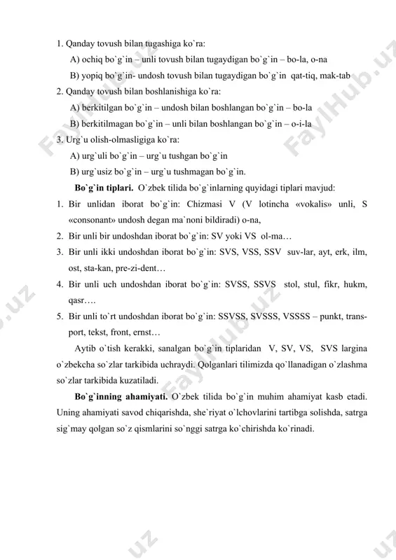 hozirgi o`zbek adabiy tilida urg`u ba bo`g`in - Page 4