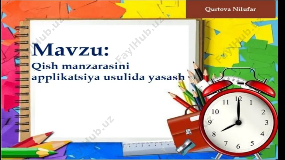 qish manzarasini applikatsiya usulida yasash - Page 2