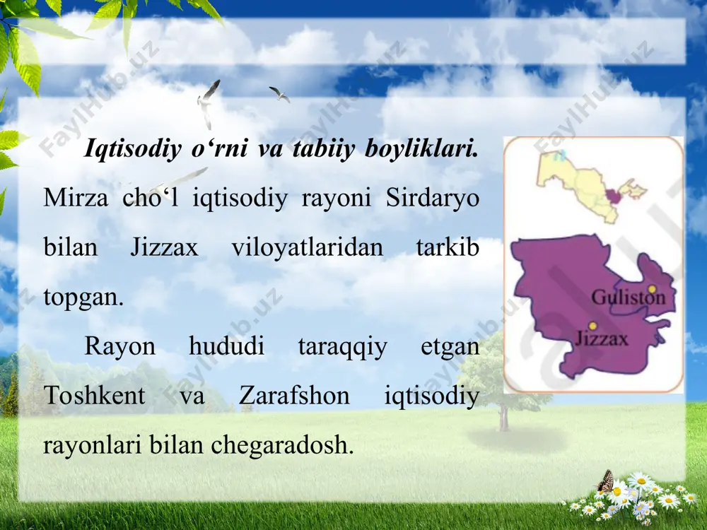 mirzacho'l iqtisodiy rayoni 8-sinf - Page 3