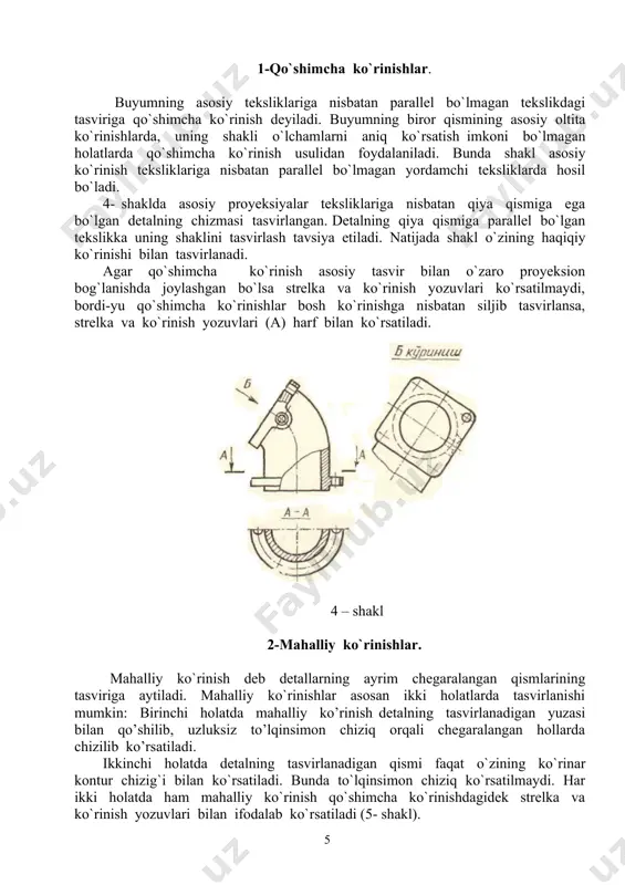 chizma geometriya, chizmachilik va muxandislik grafikasi - Page 5