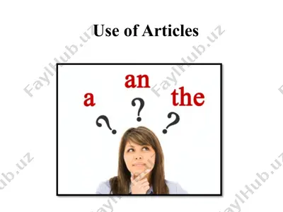 use of articles — PPTX