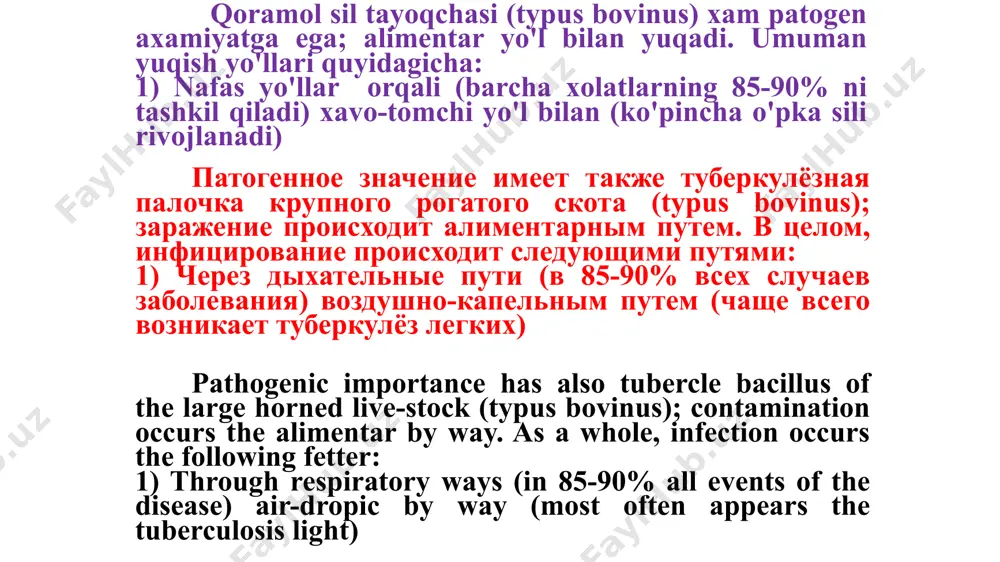 late abscess develops in the field of necrosis patologik jarayonga ko'pincha umurtqa tanalarining oldingi qismi jalb bo'ladi va suyakning zararlangan kismi pastki umurtqa tomon ezilib borishi natijasida umurtqa pog'onasi deformatsiyaga uchrab – bukr (gorb) paydo bo'ladi. umurtqa pog'onasining deformatsiyasi ponasimon ko'rinishda bo'ladi патологический процесс затрагивает главным образом переднюю часть тела позвонка, при котором разрушенная часть «наседает»на нижележащий позвонок, в результате чего развивается деформация позвоночника – появляется горб. туберкулёзная деформация позвоночника имеет клиновидную форму the pathological process touches mainly front part of body vertebra, under which destroyed part "settle"na below lying vertebra with the result that develops deforming the spine - appears the hunch. tuberculous deforming the spine has a wedge-shaped form туберкулез позвоночника (туберкулезный спондилит) болеют преимущественно дети в раннем возрасте, поражаются 2—4 позвонка, чаше в грудном, реже — в поясничном отделе позвоночника. клинические признаки определяются фазой развития процесса. для преспондилолитической фазы (туберкулезный процесс локализован в теле позвонка) характерны признаки …