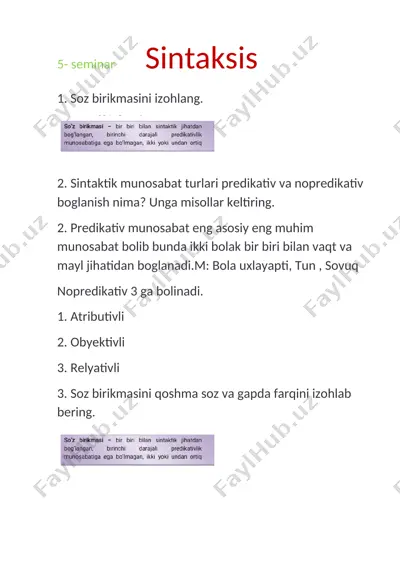 sintaksis seminar — DOCX