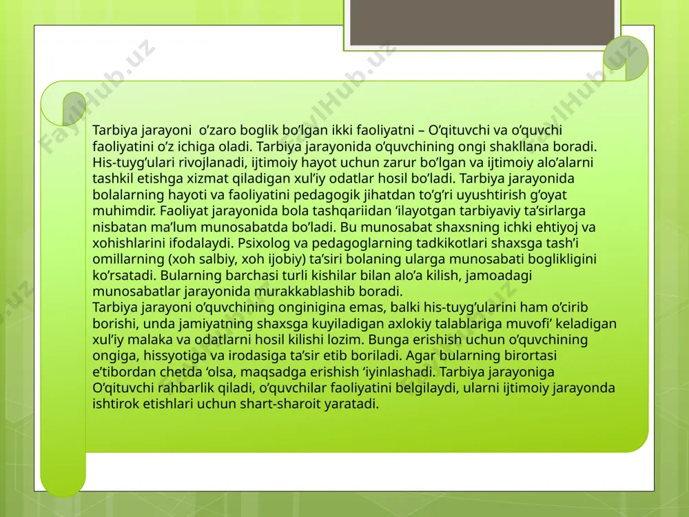 tarbiyaviy ish tarkibi va uning tuzilishi - Page 5