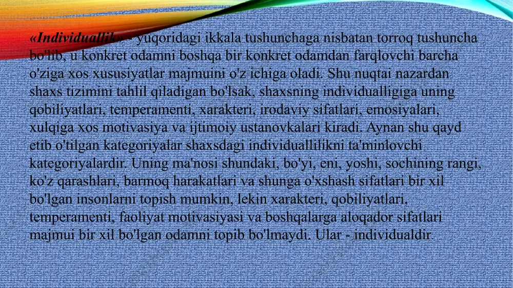 shaxsning individual tapologik xususiyatlari - Page 5
