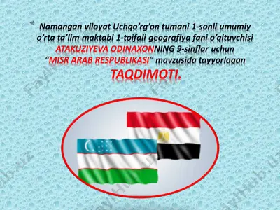 misr arab respublikasi — PPT