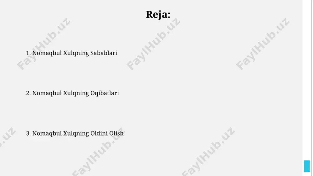 iq stress, samarqand viloyati tadqiqotlariga koʻra, 2 barobar yuqori darajada xavotir va uyqusizlikka olib kelishi aniqlangan. huquqbuzarlikning qurbonlari orasida, andijon hududida oʻtkazilgan soʻrovnomalarga koʻra, ptsd (post-traumatik stress buzilishi) diagnostikasi 15% ga yetgan. kelajakdagi tadqiqotlar 2025-yilgacha, aqshning nyu-york shahridagi tajribalarga asoslanib, jinoyatchilikning oldini olish dasturlari samaradorligini baholash va ularni o'zbekiston sharoitiga moslashtirish bo'yicha amaliy tadqiqotlar o'tkazish kerak. kelajakdagi tadqiqotlar o'zbekistonning 5 ta yirik shaharlarida 1000 dan ortiq o'smirlarni o'z ichiga olgan keng ko'lamli sotsiologik so'rovnomalarni o'tkazish orqali yoshlar orasida jinoyatchilikning sabablarini chuqurroq o'rganishi mumkin. huquqbuzarlikka qarshi qonunchilik 2023 йилдаги статистикага кўра, самарқанд вилоятида вояга етмаганлар томонидан содир этилган ҳуқуқбузарликлар сони ўтган йилга нисбатан 5% га камайган, бу профилактика ишларининг самарадорлигини кўрсатади. ўзбекистон республикасининг жиноят кодексида 15 ёшгача бўлган шахсларнинг жиноятлари учун жавобгарликни белгиловчи 10 дан ортиқ модда мавжуд бўлиб, уларнинг аксарияти тошкент шаҳрида содир этилган ҳуқуқбузарликларга оид. huquqbuzarlikning turlari internet orqali sodir etiladigan huquqbuzarliklar soni 2022 yilda 10% ga oshgan bo‘lib, …