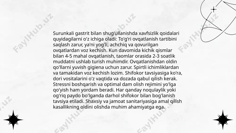 surunkali gastrit kasalligida jismoniy mashqlar mashg'ulotini tashkil etish - Page 5