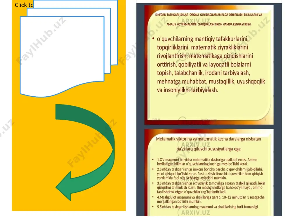 matematik ertaliklar (kechalar) ommaviy tadbirlarni boshlang'ich sinflarda tashkil etish - Page 5