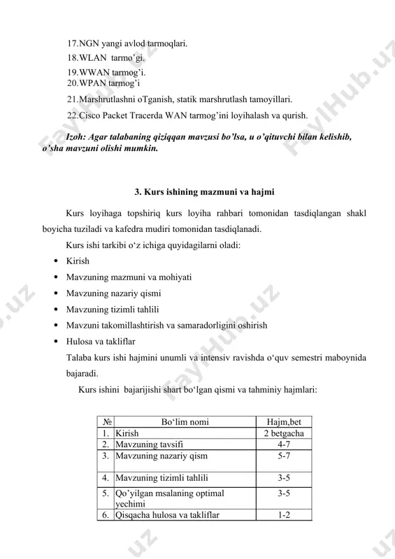 isoblanadi(misol uchun, kurs ishining bo‘limlari va chizmalari). hujjatlardagi ta`rif va tavsiflar, terminlar qo‘llanilayotgan standartlar, ilmiy-texnika adabiyotlarda umumiy qabul qilingan terminlar bilan bir tushishi kerak. kurs ishi matni hujjatlar qatoriga kiradi va u gost 2.107-79 ga asosan rasmiylashtirilishi va gost 2.301-68 ga ko‘ra a4 formatli varoqlarga yoziladi. tushuntirish xati matni 2.5-3.0 mm balandlikda bir xil rangdagi siyox yoki pastada(qora, ko‘k yoki siyoxrang) yoki times new roman 14 shriftda 1.5 intervalda kompyuterda yoziladi. matn hujjatlarida keltiriladigan grafiklar, rasmlar,sxemalar mavzularga ko‘ra alohida a4 formatda keltiriladi. bunda rasmni yuqorisiga nomi, rasmni pastki qismiga uni bo‘lim b o‘yicha tartib nomeri keltiriladi va rasm bo‘yicha qo‘shimcha ma`lumotlar bo‘lishi mumkin. tushuntirish xati bir necha bo‘limlardan iborat bo‘ladi. har bir bo‘lim yangi varoqdan gost 2.105-79 (shtamp 185x55mm) 2 -forma bo‘yicha, misol uchun: “sxemalarni tavsifi – shchitni umumiy ko‘rinishi”, qolgan varoqlar gost 2.105-79 (shtamp120x15mm) ramka bilan bajarilishi kerak. hamma hisob-kitoblar si sistemasida olib boriladi. murakkab hisob-kitoblar ehm yordamida amalga …