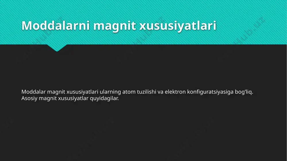 moddalarni magnit xususiyatlari - Page 2