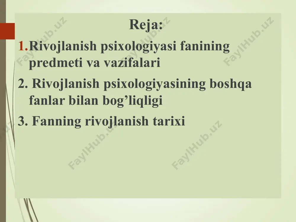 jlanishi hamda shaxs sifatida shakllanishini tadqiq etish. rivojlanish psixologiyasining amaliy vazifalari: - insonning psixik funksiyalarining yosh davriga mos me’yorlarni va ijodiy qobiliyatning mavjudligini aniqlash; - psixologik rivojlanishda bolaning rivojlanishi, psixologik salomatligini nazorat qilish va tizimlashtirish; - yosh va tibbiy diagnostika; - inson hayotining inqirozli davrlarida yordamni amalga oshirish. rivojlanish psixologiyasining boshqa fanlar bilan bog’liqligi pedagogika va rivojlanish psixologiyasi- pedagogika ta’lim va tarbiya qonunlari, metod va usullari haqidagi fan. u ta’lim va tarbiyaning maqsad va vazifalarini, ularning shaxs taraqqiyoti va jamiyat hayotidagi o’rnini ochib beradi. bolaga ta’lim va tarbiya berishga oid vazifalarni hal etishda pedagogika qanday qilib ta’lim-tarbiya berish kerakligini aytsa, psixologiya nima uchun aynan shunday qilish kerakligini aniqlaydi. masalan, pedagogika maktabgacha yoshdagi bolalar ta’limi va tarbiyasida o’yin usullaridan foydalanish kerakligini ta’kidlaydi. psixologiya esa buning sababi ushbu yosh davrida o’yin etakchi faoliyat ekanligini tushuntiradi. tibbiyot va rivojlanish psixologiyasi- tibbiyot inson salomatligi va kasalliklarini, kasalliklarning oldini olish va ularni da’volash, shuningdek, salomatlikni …