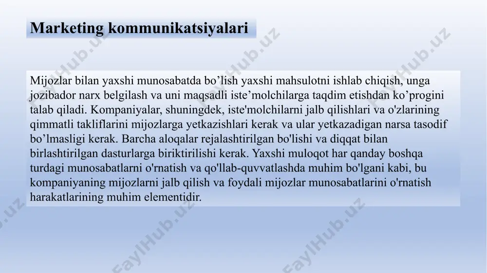ha qilib aytadigan bo'lsak, ratsional appeal samarali tarzda biror narsani mantiqiy qiladi yoki ravshan ko'rinadiki, uni haqiqatan ham bahslashtirib bo'lmaydi. xabarni loyihalash hissiy murojaat tomoshabinning his-tuyg'ularini chalg'itishga qaratilgan va bahsda g'alaba qozonish uchun mantiqiy yondashuvdan ko'ra, qabul qiluvchining his-tuyg'ularini boshqarishdan foydalanadi. hissiy murojaatda faktlar o'rniga hissiyotga asoslangan dalillarga murojaat qilish asosini ishlab chiqish uchun ishontiruvchi til ishlatiladi. shuning uchun, bunday dalilni o'rnatadigan xabarlarning haqiqiyligi tekshirilishi mumkin emas. xabarni loyihalash axloqiy murojaatlar - bu insonlarning umuminsoniy huquqlar va noto'g'ri narsalar haqidagi baholash qarashlarini tan oladigan xabarlar. axloqqa murojaat qilish majburiyat va mas'uliyat hissini keltirib chiqaradi, chunki axloq o'z-o'zidan ravshan faktlar sifatida qaraladi. marketologlar shuningdek, uchta xabar tuzilishi muammosini qanday hal qilishni o`ylab chiqishlari kerak. birinchisi, xulosa chiqarish yoki uni tomoshabinlarga qoldirish. xabar tuzilishining ikkinchi muammosi eng kuchli dalillarni birinchi yoki oxirgisi taqdim etishdir. ularni taqdim etish birinchi navbatda katta e'tiborni tortadi. xabar tuzilishining uchinchi muammosi - bir tomonlama dalillarni (faqat mahsulotning …