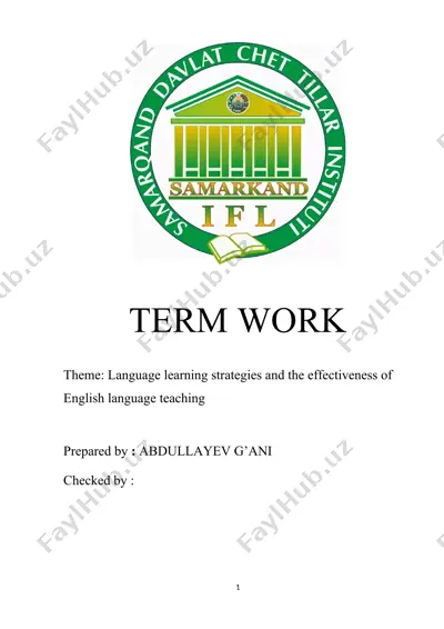 language learning strategies and the effectiveness of english language teaching — DOCX