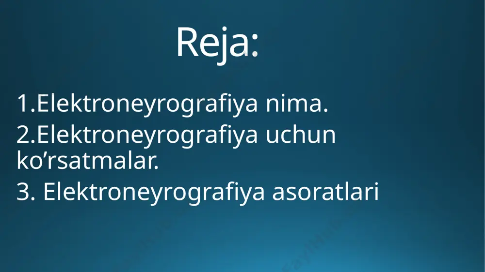 a kun oldin ogohlantiruvchi ichimliklar va mahsulotlar (choy, qahva, shokolad, kola, energetik kokteyllar) va asab tizimiga ta'sir qiluvchi dorilar (trankvilizatorlar, sedativlar, og'riq qoldiruvchi vositalar) dan voz kechish kerak. jarayon oldidan bemor tanadagi metall buyumlar va zargarlik buyumlaridan xalos bo'lishi kerak. bemor maxsus stulda yarim o'tirgan yoki yonboshlab o'tiradi. elektrodlar o'rganilayotgan asab va bu nerv tomonidan boshqariladigan mushak ustidagi sohada terining yuzasiga joylashtiriladi. signal berilganda, oqim asab orqali o'tib, mushak yoki tendonning qisqarishiga olib keladi. pulsning tezligi qayd etiladi. elektroneurografiya uchun ikki turdagi elektrodlar qo'llaniladi - ogohlantiruvchi (katod va anod) va ro'yxatga olish elektr sensorlari. tadqiqotdan oldin elektrodlar biriktiriladigan joy stimulyatsiya uchun yog'sizlantiruvchi eritma bilan ishlanadi. keyin ta'sir joyiga maxsus jel qo'llaniladi, bu terining elektr o'tkazuvchanligini oshiradi. tayyorlangan teri joylariga elektrodlar biriktiriladi, ular orqali tekshirilayotgan nervga elektr signallari, shuningdek, elektr impulsining o'tishini qayd etish uchun sensorlar beriladi. tadqiqotning aniq natijalarini olish uchun mutaxassisning neyroanatomiya bo'yicha yuqori darajadagi bilimga ega bo'lishi muhimdir. …