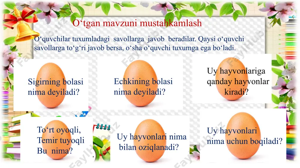 tuxumlar savollarga javoblar (izzatning jo‘jalari) - Page 3