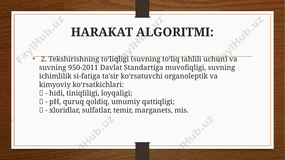 ichimliksuvinin laboratoriya tekshirish natijalari va baholash - Page 5
