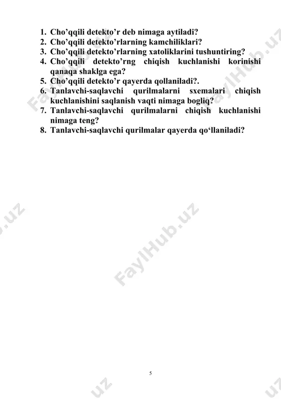 tanlavchi-saqlavchi va cho’qqili detekto’rlar - Page 5