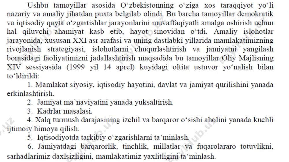 lari ilmiy bo‘linma tarzida qayta tashkil etildi. fanlar akademiyasi tuzilmalarini qisqartirish hamda akademik fan va ta’lim integratsiyasini kuchaytirish maqsadida 2014-yilda 2 ta institut va 1 ta bo‘linma oliy ta’lim muassasalari qoshidagi ilmiy-tadqiqot markazlari sifatida tashkil etildi. ilm-fandagi tub islohotlar. 2o‘zbekiston ilm-fanida tom ma’noda tub islohotlar davri bo‘ldi. o‘zbekiston respublikasi prezidenti shavkat mirziyoyev 2016-yil 30-dekabr kuni ilk bor mamlakatimizning yetakchi ilm-fan namoyandalari bilan uchrashdi. fanlar akademiyasi haqiqiy a’zoligiga oxirgi saylovlar 1995-yilda o‘tkazilgan edi. o‘tgan yillar mobaynida akademiklarning soni ikki martadan ko‘proqqa qisqardi va 2017-yilga kelib akademiyaning atigi 63 nafar haqiqiy a’zosi qolgan edi. o’zbekiston fanlar akademiyasi bugungi kunda ilmiy tadqiqot bilan shug‘ullanuvchi 400 ta muassasa ro‘yxatga olingan bo‘lib, fan sohasida 36 ming mutaxassis, jumladan, 2 mingdan ortiq fan doktori va 9 mingdan ortiq fan nomzodi faoliyat olib bormoqda. agrar islohotlar. milliy istiqlol yillarida mamlakat hukumati tomonidan qabul qilingan me’yoriy-huquqiy hujjatlar asosida mamlakat qishloq xo‘jaligida agrar islohotlar amalga oshirildi. qishloqda amalga oshirilgan …