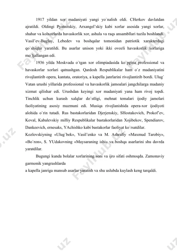 rossiyada xor madaniyatining rivojlanishi - Page 3